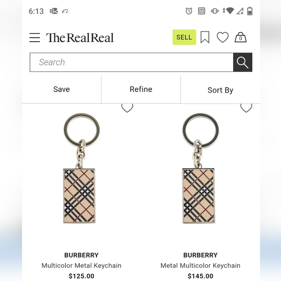 Vintage BURBERRY Nova Check Rectangle Keychain Fob Purse Charm- Unisex - Picture 6 of 7